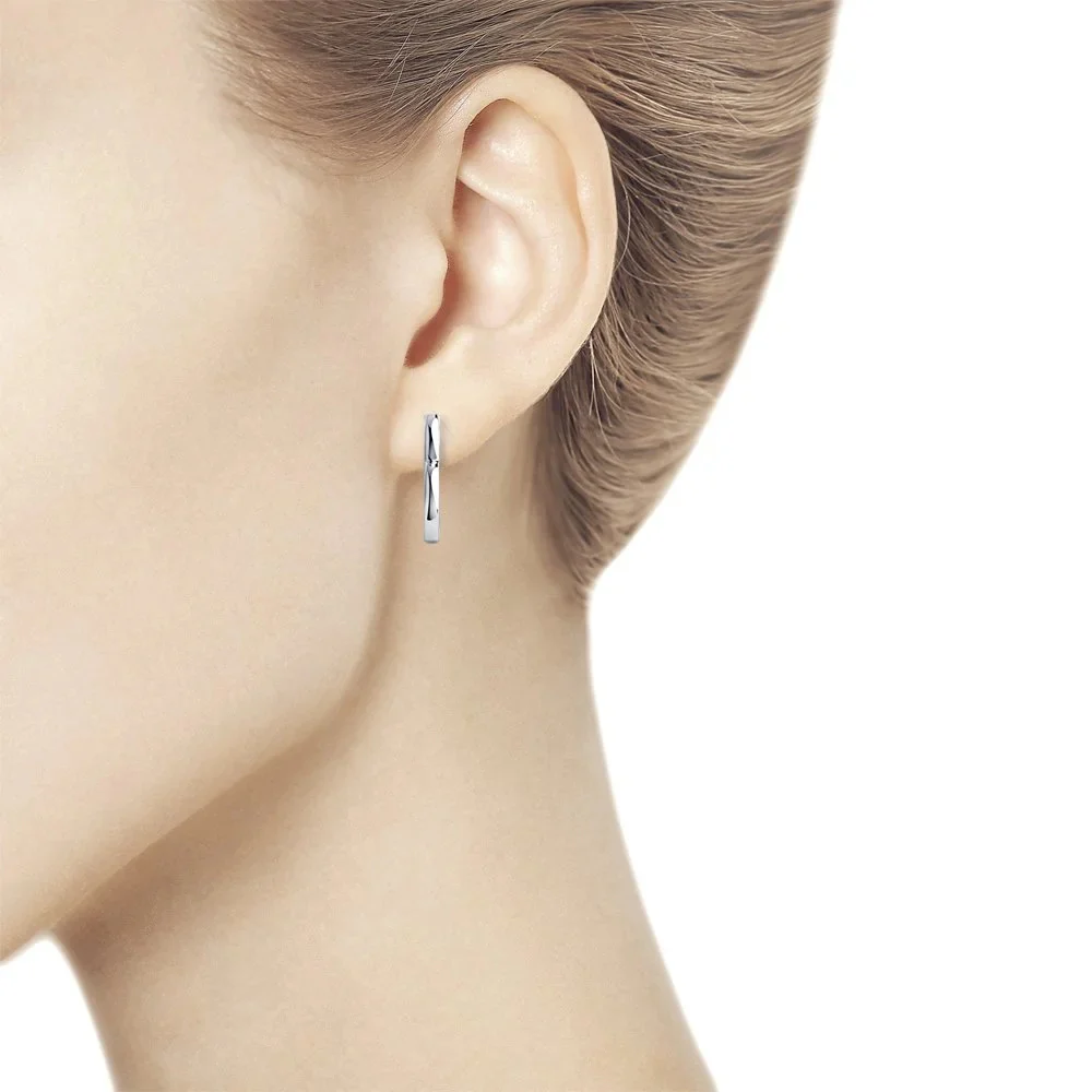 925 Sterling Silver Heart Earrings - Image 4